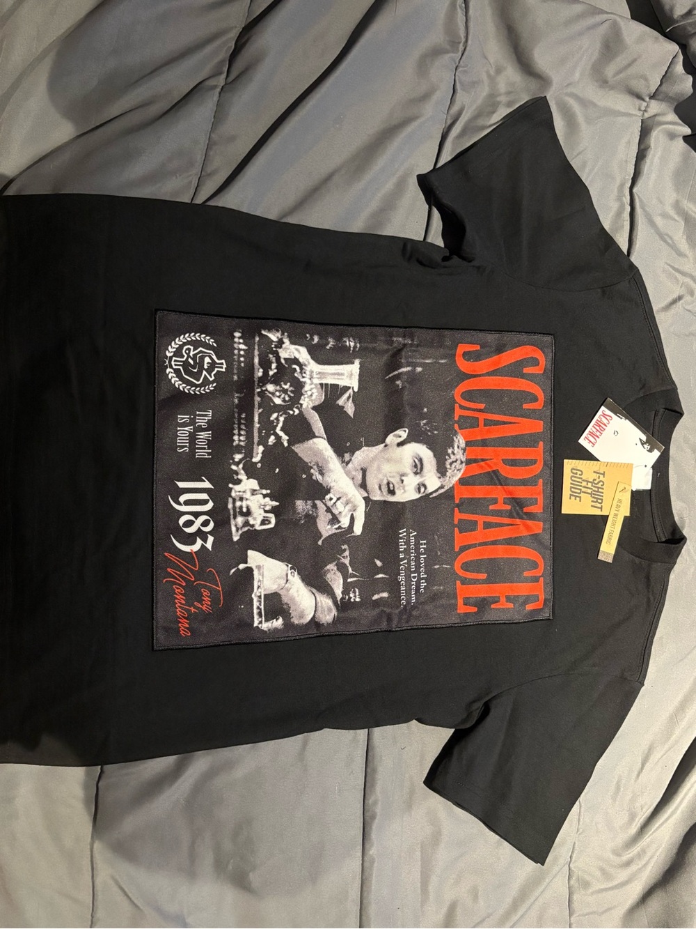 Scarface Graphic Tee - Black - Universal Studios Scarface authentic